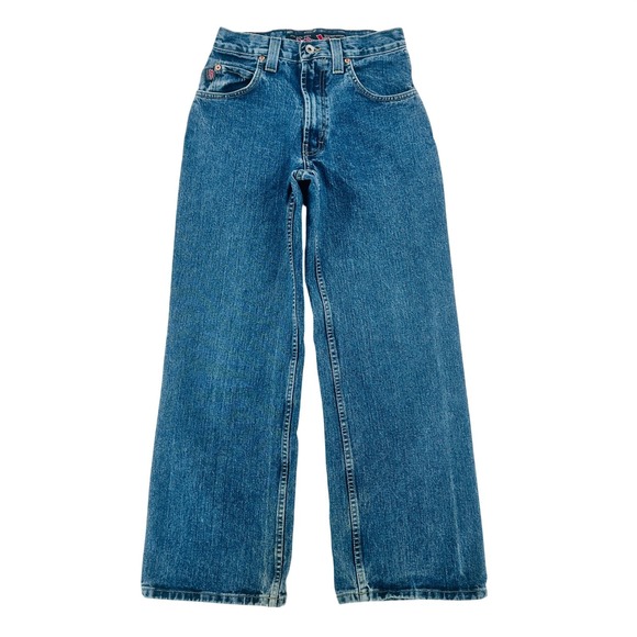 Rare Vintage 90s JNCO Jeans Made USA Size 28 Straight Leg Y2K Denim
